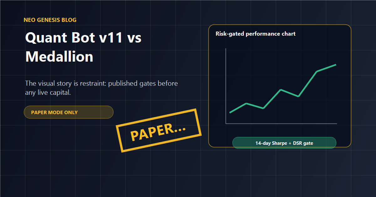 Quant Bot v11 vs Renaissance Medallion: Why PAPER Mode Is the Defensible Default